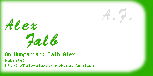 alex falb business card